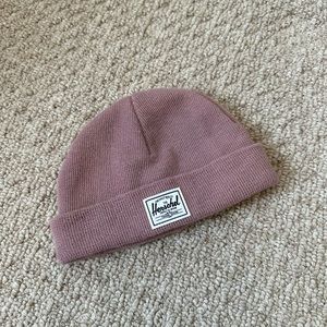 Pink Herschel baby beanie